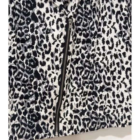 Fashion Bug Women’s Animal Print Zip Front Blazer Jacket Plus Size 20 - Picture 3 of 4